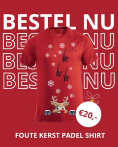 Foute kerst padel shirt
